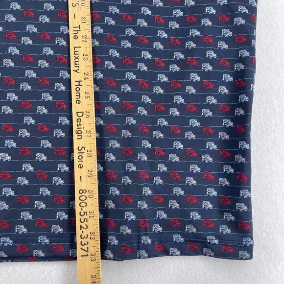 PUMA Shirt Mens XL VOLITION AMERICA 4x4 Drive Golf Polo Stretch Black Navy Blue - Picture 13 of 14